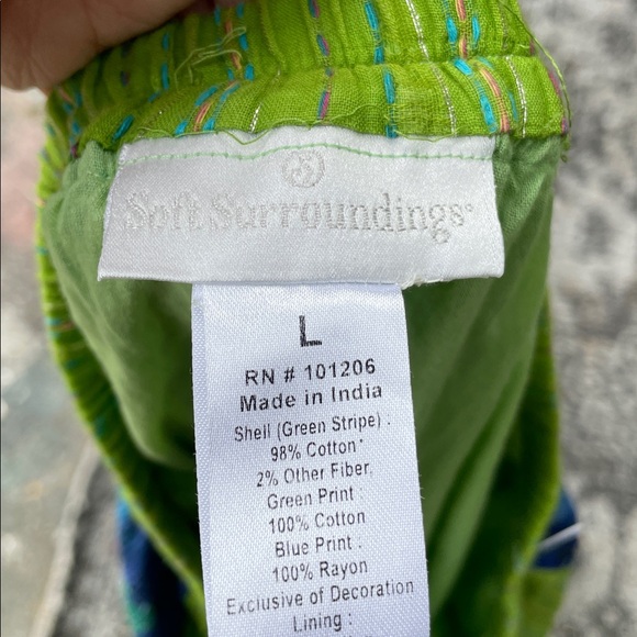 metallic, striped and floral and paisley, matchstick gauze skirt - Picture 6 of 8